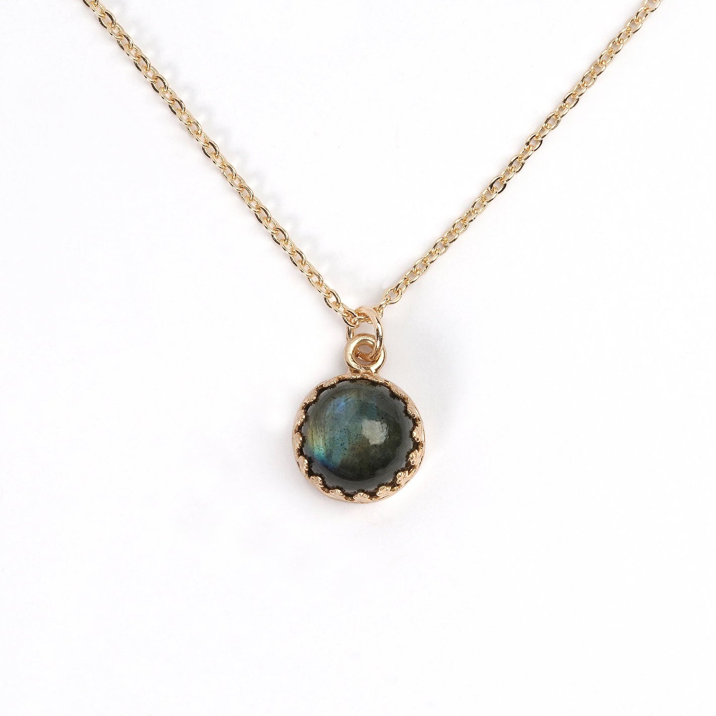 Mystic Labradorite Pendant Necklace XKRAFTS