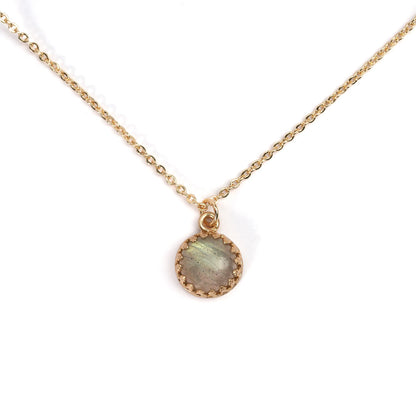 Mystic Labradorite Pendant Necklace XKRAFTS