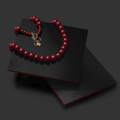 Vermilion Vein Necklace