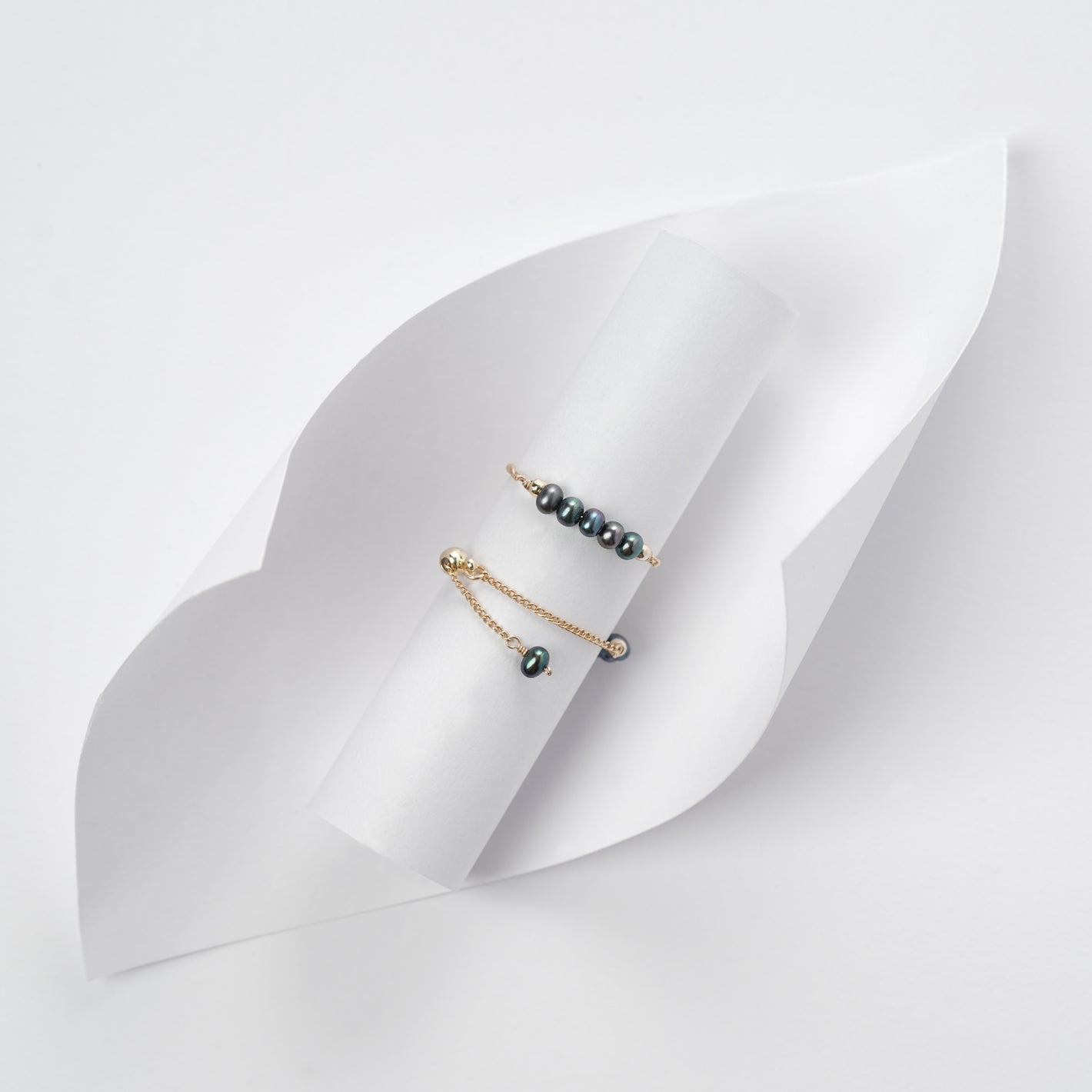 Midnight Pearl Ring